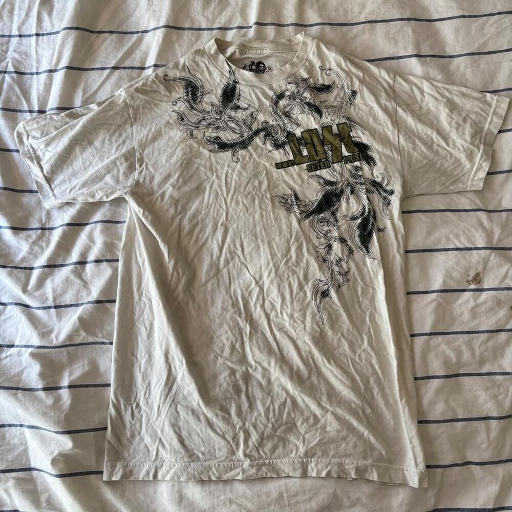 Lost Men's White and Cream T-shirt